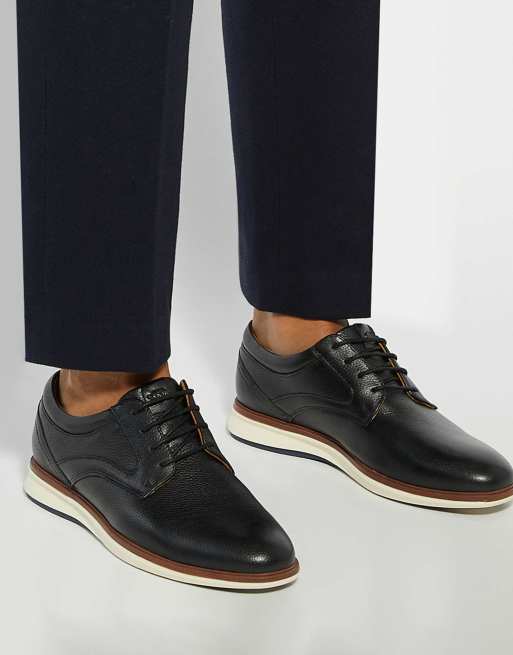Dune London Wide fit brydon wf casual shoes in black, 3 of 4