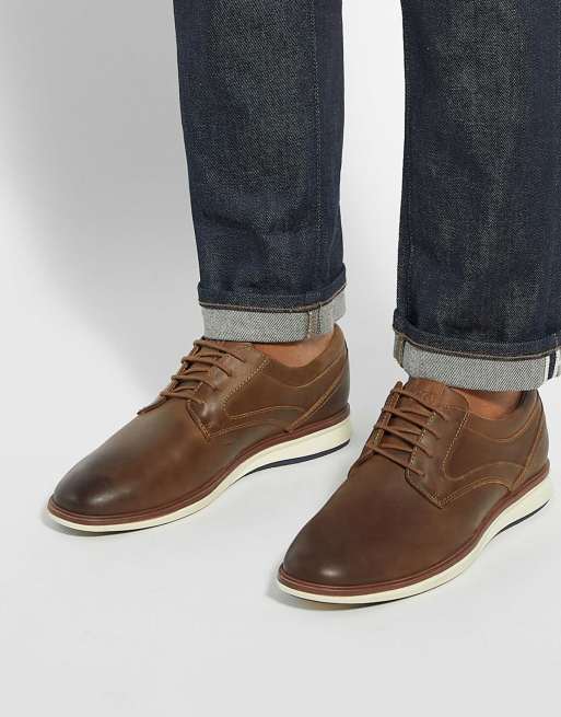 Dune London Wide fit brydon wf casual shoes in brown, 3 of 4