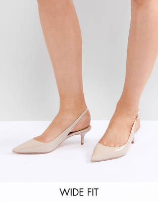 wide fit kitten heel shoes