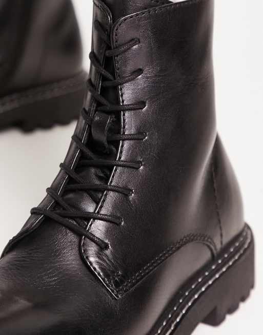Dune London Wide Fit chunky lace up boot in black , 3 of 4