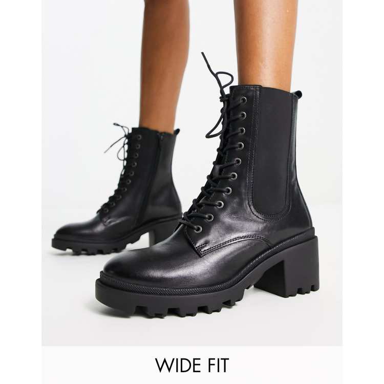 Lace up best sale heeled hiker boots