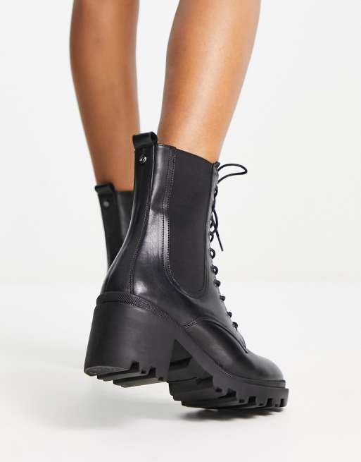 Dune heeled boots sale