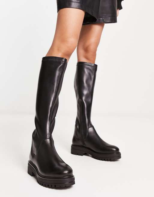 Dune wide fit knee high sale boots