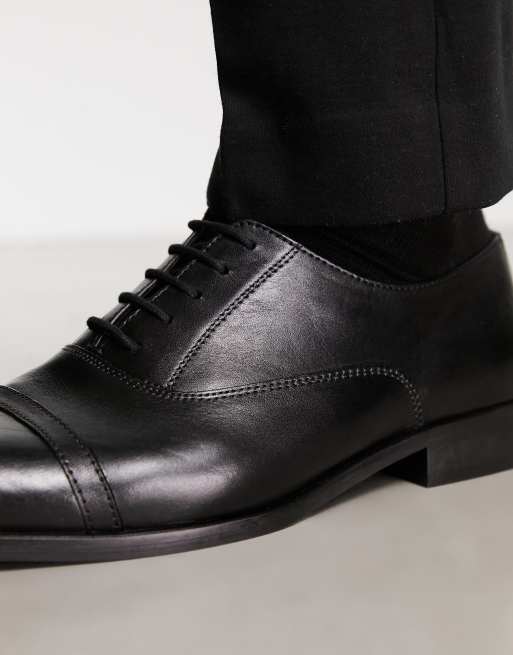 Dune London Wide Fit lace up oxford shoes in black ASOS