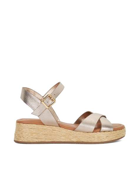Dune London Wide fit littleton in gold - view 1