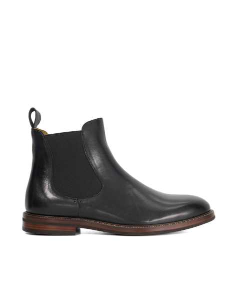 Dune London Wide fit maisen wf chelsea boots in black - view 1