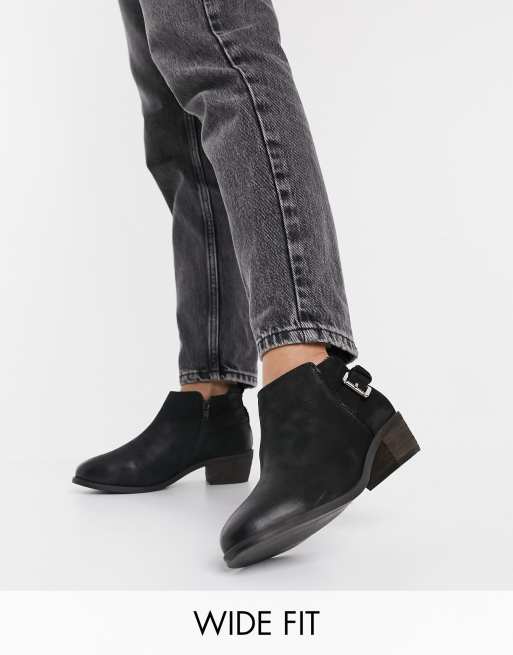 Dune wide shop fit ankle boots