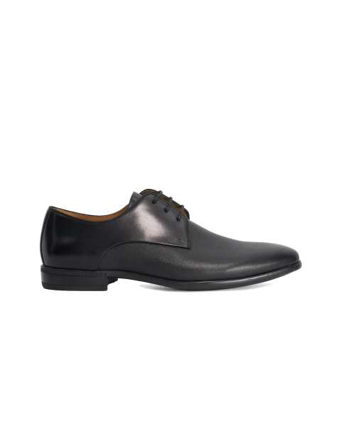Dune London Wide fit saffi wf derby shoes in black - view 1
