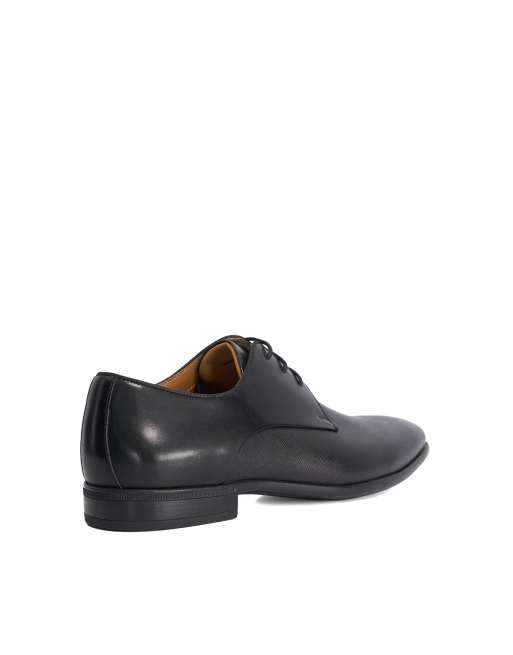 Dune London Wide fit saffi wf derby shoes in black, 2 of 4