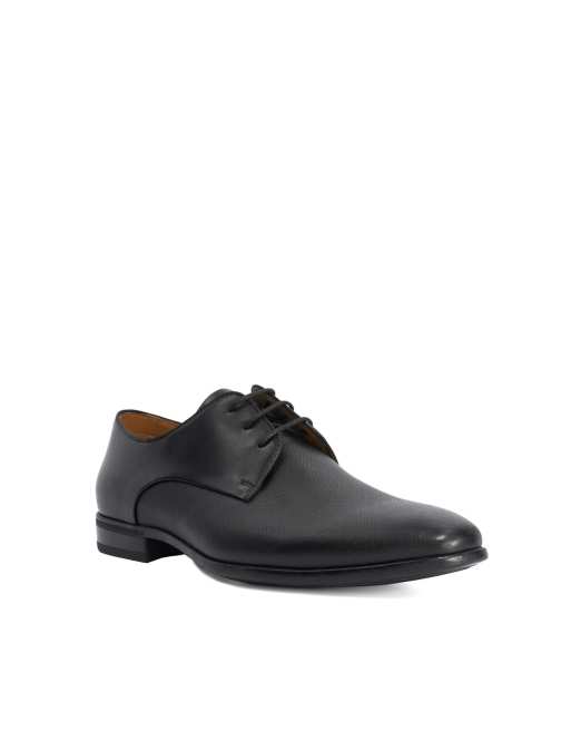 Dune London Wide fit saffi wf derby shoes in black, 4 of 4