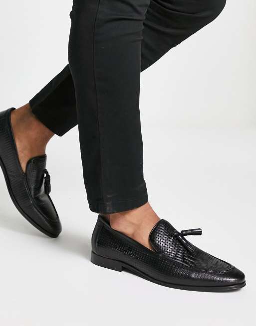 Dune London Wide Fit Salva loafers in black leather, 4 of 4