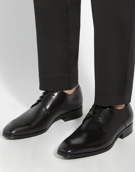 Dune London wide fit satchel brogues shoe in black, 3 of 4