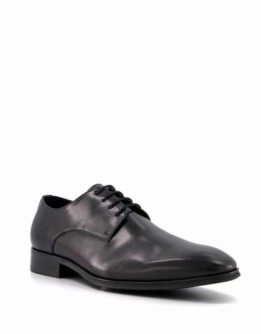 Dune London wide fit satchel brogues shoe in black, 4 of 4