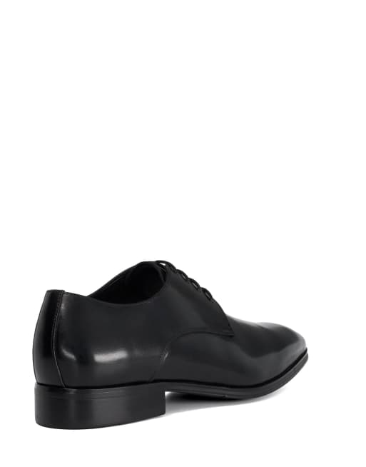 Dune London Wide fit satchel wf derby shoes in black, 2 of 4