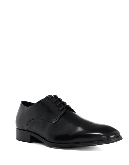 Dune London Wide fit satchel wf derby shoes in black, 4 of 4