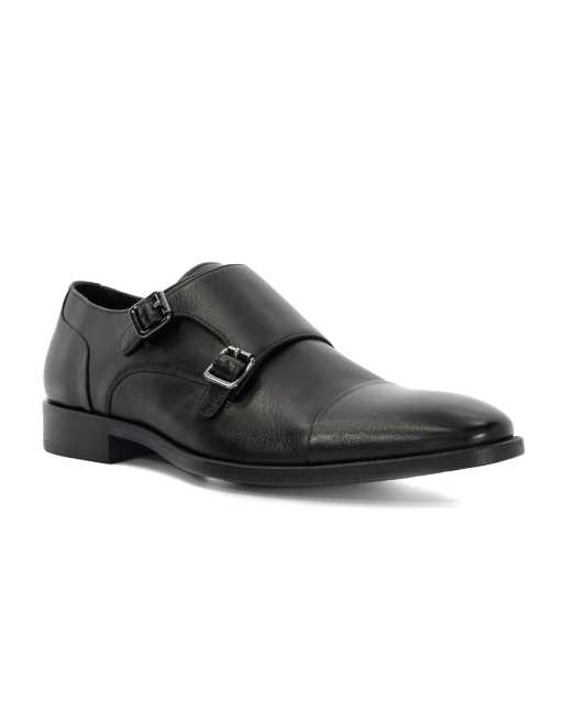 Dune London Wide fit satchin wf derby shoes in black, 4 of 4