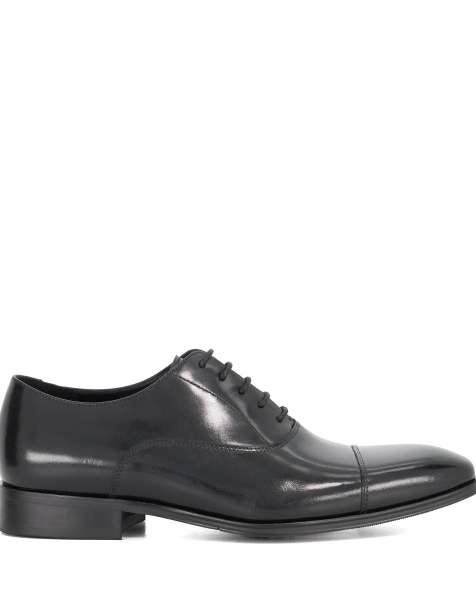 Dune London Wide fit solver wf oxford shoes in black - view 1