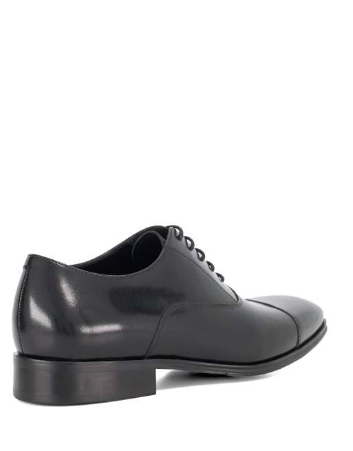Dune London Wide fit solver wf oxford shoes in black, 2 of 4
