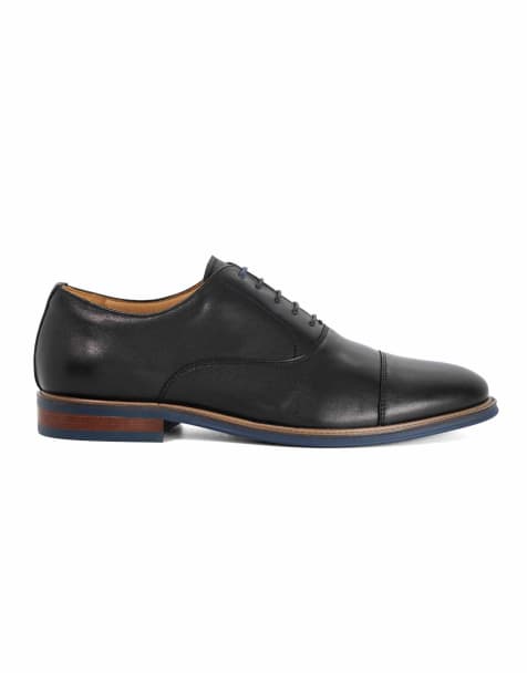Dune London Wide fit stanlakes wf lace up shoes in black - view 1