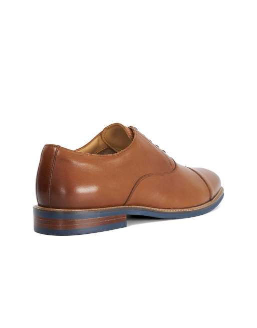 Dune London Wide fit stanlakes wf lace up shoes in tan, 2 of 4