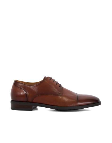 Dune London Wide fit suffix in dark tan - view 1