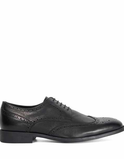 Dune London Wide fit sunni derby shoes in black - view 1