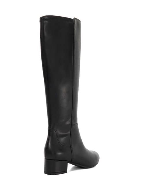 Dune London wide fit tayla boot shoe in black, 2 of 6