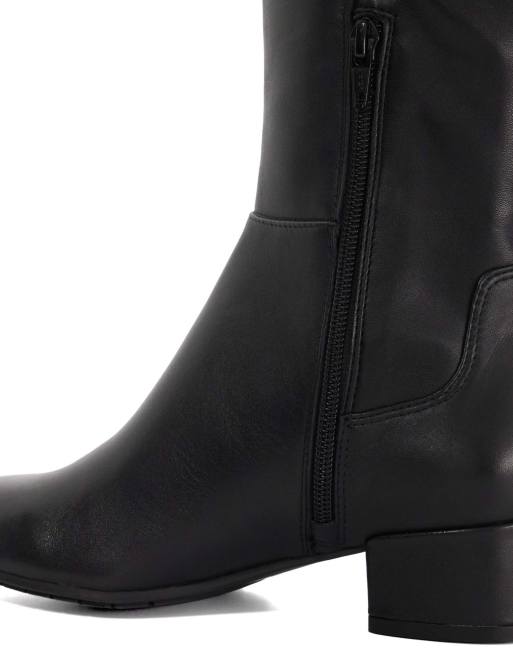 Dune London wide fit tayla boot shoe in black, 5 of 6