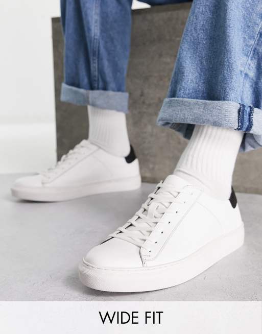 White cheap trainers dune