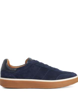  Wide fit tony trainers in navy
