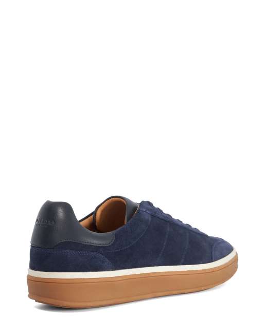 Dune London Wide fit tony trainers in navy, 4 of 4