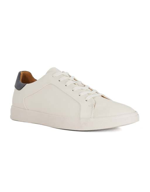Dune London Wide fit traces trainers in white, 4 of 4
