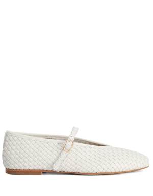 Dune London Wide fit wf headliner ballet pumps in ecru