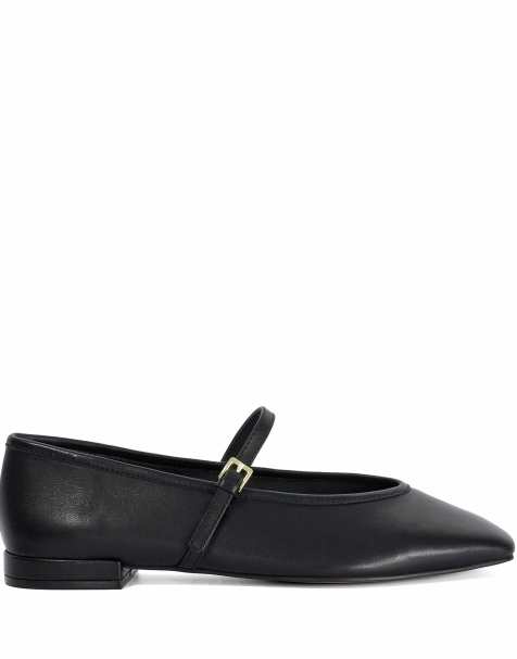 Dune London Wide fit wf hearthrob ballet pumps in black - view 1