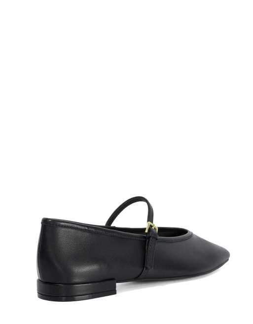 Dune London Wide fit wf hearthrob ballet pumps in black, 2 of 3
