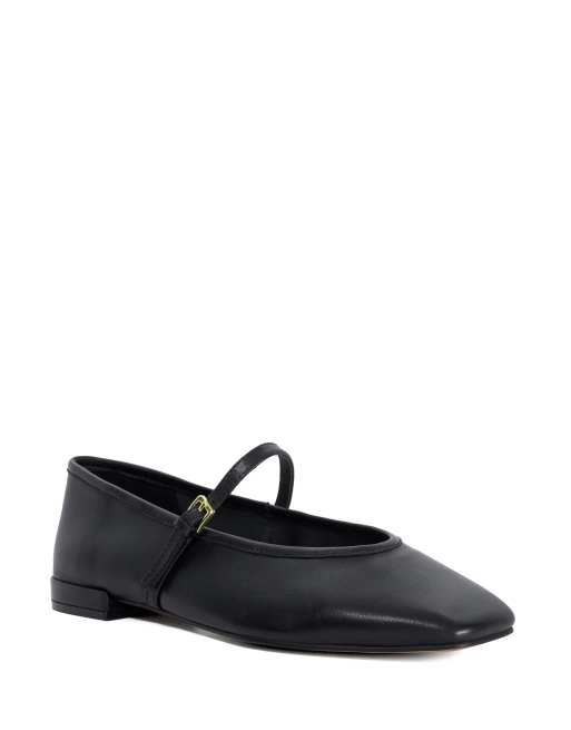 Dune London Wide fit wf hearthrob ballet pumps in black, 3 of 3