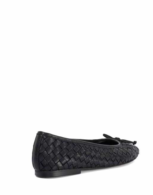 Dune London Wide fit wf heat ballet pumps in black, 2 of 5