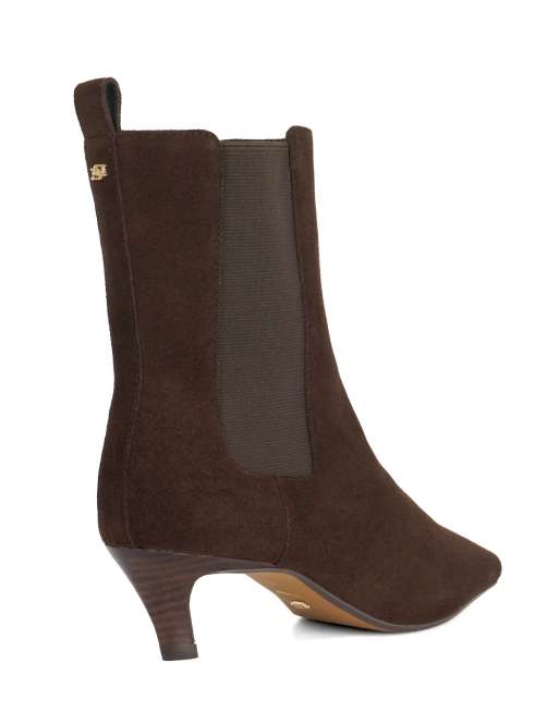 Dune London Wide fit wf odele ankle boots in dark brown, 2 of 3
