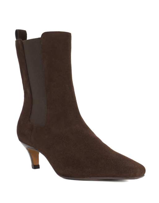 Dune London Wide fit wf odele ankle boots in dark brown, 3 of 3