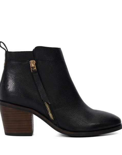 Dune London Wide fit wf paicing ankle boots in black - view 1