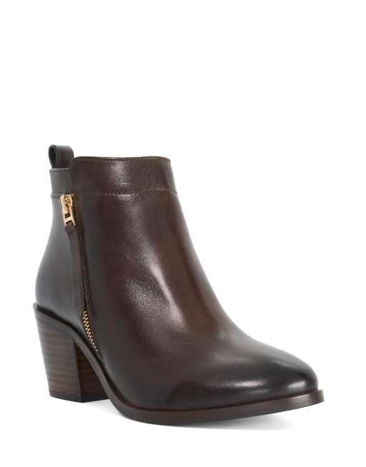 Dune London Wide fit wf paicing ankle boots in brown, 4 of 4