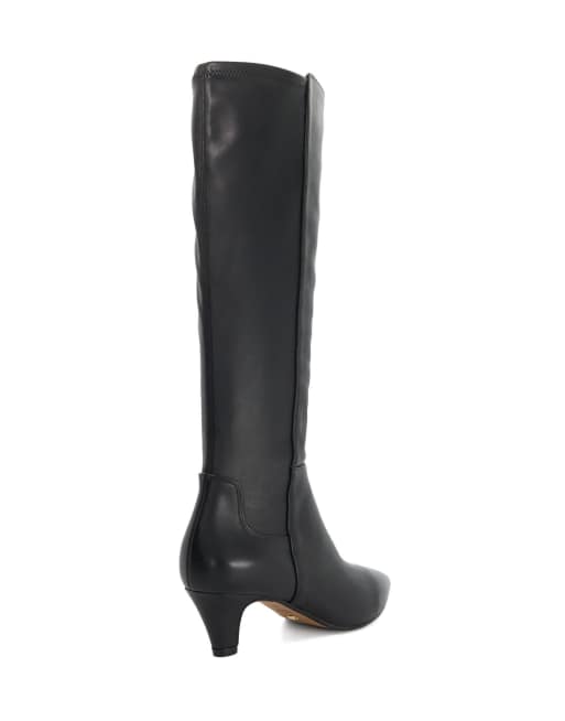Dune London Wide fit wf sera knee high boots in black, 2 of 3