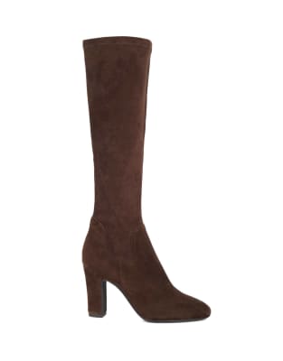 Dune London Wide Fit Wf Simple Knee High Boots In Brown