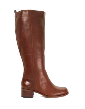 Dune London Wide fit wf turner knee high boots in tan