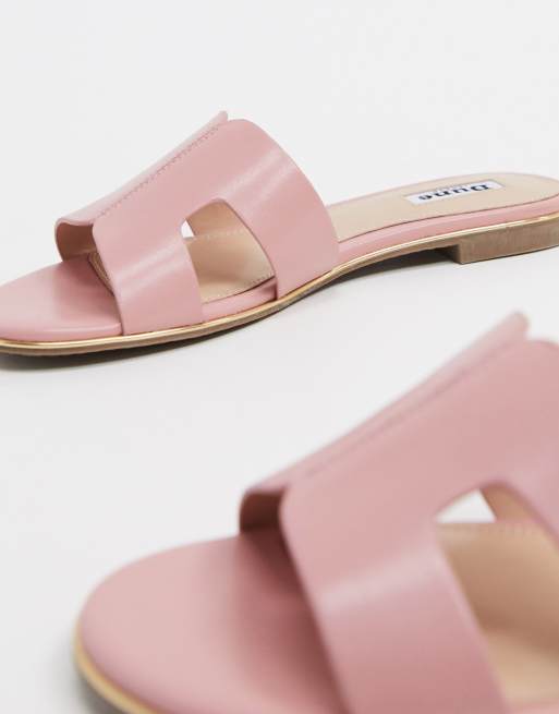 Pale pink sandals on sale flat