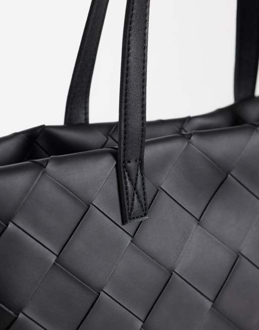 Dune - Maxi borsa nera intrecciata , 3 di 4