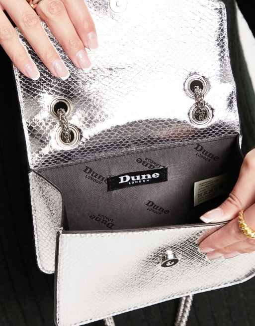 Dune silver online bag