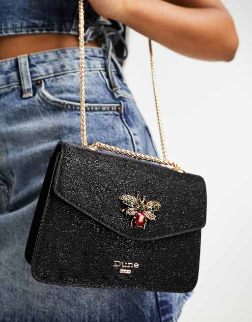 Dune - Mini tas met kettingband en insectenversiering in zwart , 2 van 4