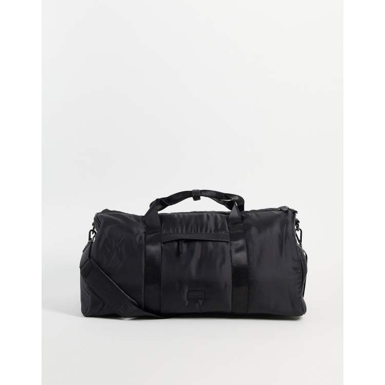 Dune nylon holdall in black