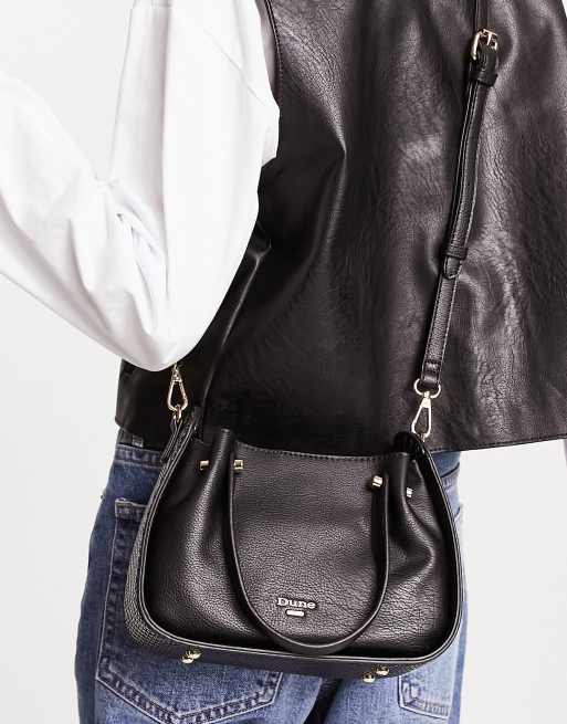Dune - Petit sac à main en PU à détails tressés - Noir